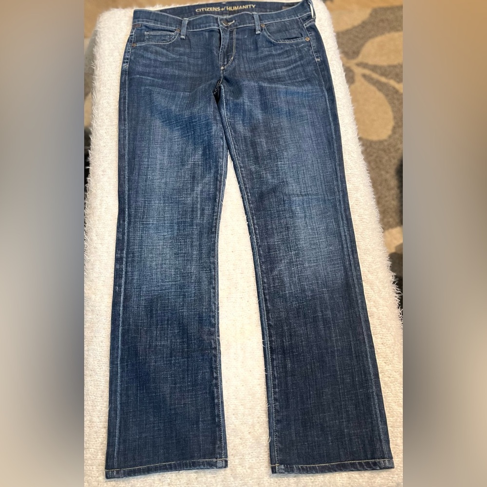 Citizens Of Humanity Blue Straight Leg Jeans